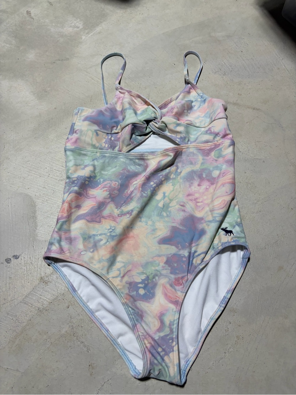 Abercrombie Kids Pastel Marble One-Piece Swimsuit 13/14